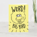 Search for big bird cards Kids tv show