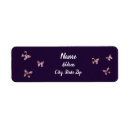 Search for royal purple return address labels Girly
