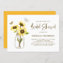 Search for mason jar bridal shower invitations Sunflower