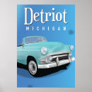 Search for vintage michigan travel posters Detroit