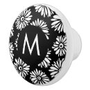 Search for black white flower and knobs and pulls Retro