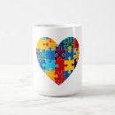 Search for autism puzzle mugs Support
