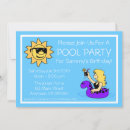 Search for humourous summer party invitations Pool