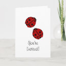 Search for ladybug party invitations Insect