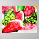 Search for summer fruits posters Red