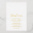 Search for foil rehearsal dinner invitations Minimal