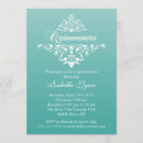 Search for teal blue quinceanera invitations Modern