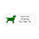 Search for cute st patricks day return address labels Four leaf clover