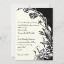 Search for vintage black and ivory wedding invitations Floral