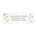 Search for mid century modern return address labels Retro