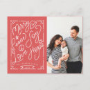 Search for peace hand postcards Red
