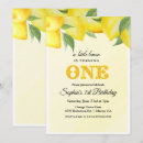 Search for lemon 1st birthday invitations Yellow
