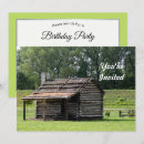 Search for cabin birthday invitations Rustic