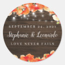 Search for string of lights wedding stickers Barn wood