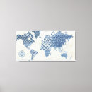 Search for blue map canvas prints Travel maps