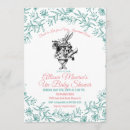 Search for alice in wonderland baby shower invitations Rabbit