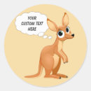 Search for kangaroo cartoon stickers Illustration