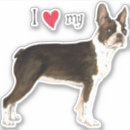 Search for dog sports stickers Boston terrier