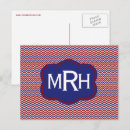 Search for white zig zag postcards Blue