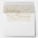 Search for a7 wedding envelopes White and gold