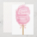 Search for cotton candy birthday invitations Glitter