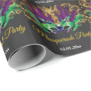 Search for mardi gras wrapping paper Masquerade party