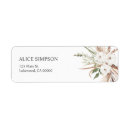 Search for white flower return address labels Modern
