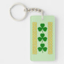 Search for shamrock rectangular key rings Clover