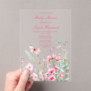 Search for pink butterfly baby shower invitations Greenery