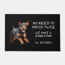 Search for doberman doormats Dog