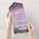 Search for purple butterfly quinceanera invitations Quinceañera