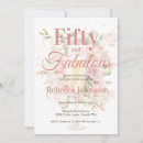 Search for fifty and fabulous 50th birthday invitations Watercolor