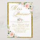 Search for watercolor quinceanera invitations Gold