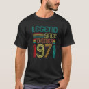 Search for legend since 1971 tshirts November