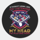 Search for game of billiards stickers Black ball