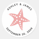 Search for starfish wedding stickers Tropical
