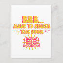 Search for book lovers postcards Typography