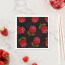 Search for vintage floral fabric napkins Rose