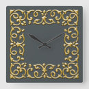 Search for filigree clocks Gold