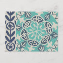 Search for turquoise pattern postcards Decorative