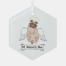 Search for angel dog christmas tree decorations Pug