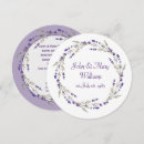 Search for floral circle wedding invitations Purple