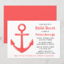 Search for boat bridal shower invitations Anchor