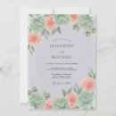 Search for peach and mint green wedding invitations Pastel