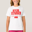 Search for 13th birthday girls tshirts Thirteen