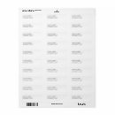 Search for text return address labels Classic