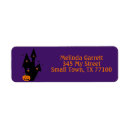 Search for haunted house return address labels Purple