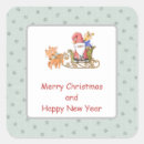 Search for happy new years eve stickers Santa claus