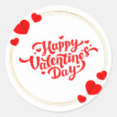 Search for modern valentines day stickers Red