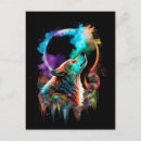 Search for wild wolves postcards Animals